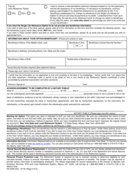 Form RS6399 Retirement Option Election Form - New York, Page 2
