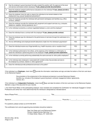 Form RS2414 Certification for Individuals Engaged in Certain Professions - New York, Page 2