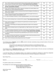 Form RS2415 Certification for Determining Independent Contractor or Employee Status - New York, Page 2
