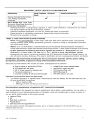 Death Certificate Application - New York City (English/Russian), Page 4