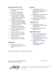 Erosion and Sedimentation Control Education Packets - North Carolina, Page 2