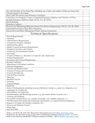 Dam Safety Approval Application Checklist - North Carolina, Page 5