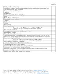 Dam Safety Approval Application Checklist - North Carolina, Page 6