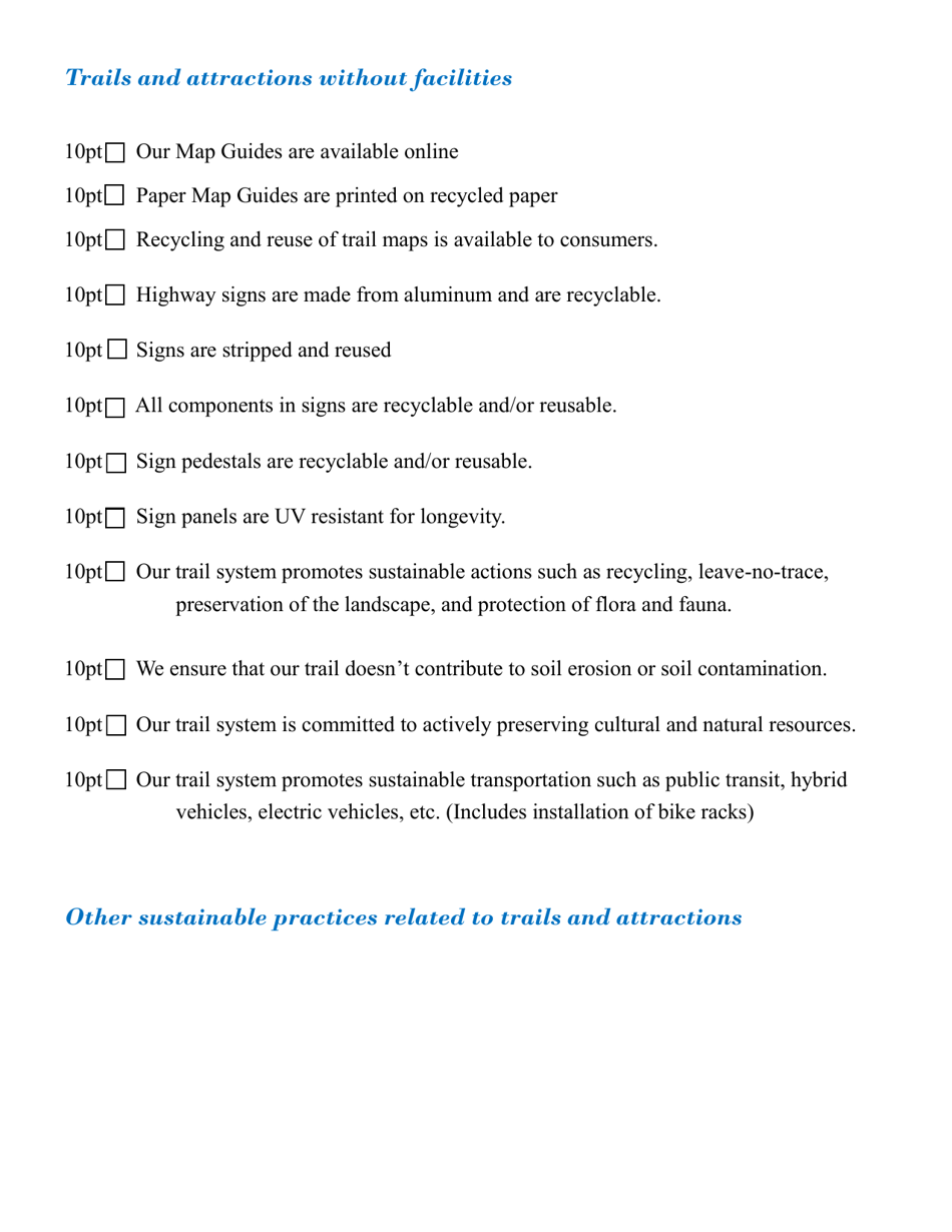 Application Form for Sustainable Attractions - North Carolina, Page 3
