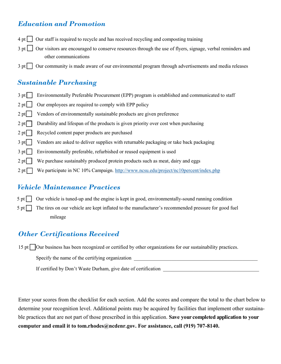 Food Truck Application Form - North Carolina, Page 4