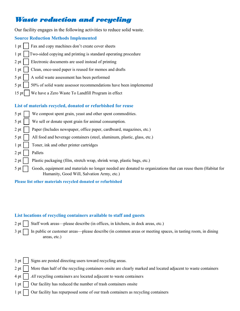 Application Form for Sustainable Distilleries - North Carolina, Page 3