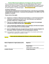 Nutrient Offset Payment Request Form - North Carolina, Page 2