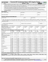 Form UST-6F/23B Application to Install or Replace Usts (Containment Sump/Udc Testing) - North Carolina, Page 4