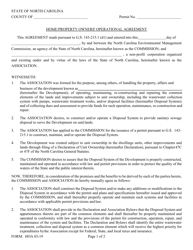 Document preview: Form HOA Home/Property Owners' Operational Agreement - North Carolina