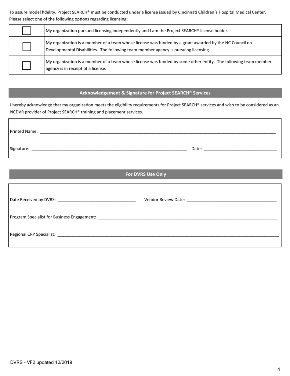 Community Rehabilitation Program Renewal Application - North Carolina, Page 4
