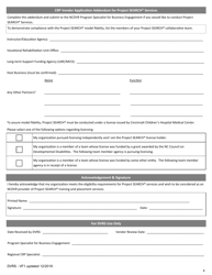 Community Rehabilitation Program New Vendor Application - North Carolina, Page 4
