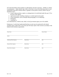 Form GCC-109 Advanced Determination of Suitability for Individuals Interacting With Participating Minors - North Carolina, Page 3