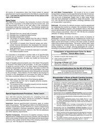 Instructions for Form CD-401S S-Corporation Tax Return - North Carolina, Page 8