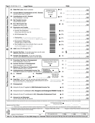 Form CD-405 C-Corporation Tax Return - North Carolina, Page 3