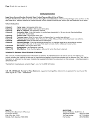 Instructions for Form GAS-1210 Kerosene Claim for Refund - North Carolina, Page 2