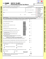 Form D-403 Partnership Income Tax Return - North Carolina, Page 2