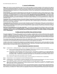 Form NC-BR Business Registration Application for Income Tax Withholding, Sales and Use Tax, and Other Taxes and Service Charge - North Carolina, Page 2
