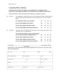 Form CDL15 Certification for Waiver of Cdl Skills Test for Military Personnel - North Carolina, Page 2