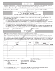 Form AOC-CR-600B Worksheet Prior Record Level for Felony Sentencing and Prior Conviction Level for Misdemeanor Sentencing (Structured Sentencing) - North Carolina (English/Vietnamese), Page 3