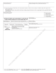 Form AOC-CV-609 Affidavit as to Status of Minor Child - North Carolina (English/Vietnamese), Page 2