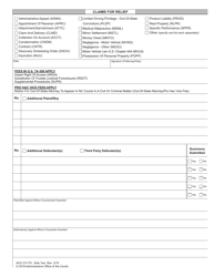 Form AOC-CV-751 General Civil Action Cover Sheet - North Carolina, Page 2