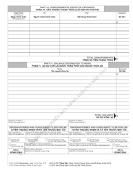 Form AOC-E-204 Affidavit of Collection, Disbursement and Distribution - North Carolina (English/Vietnamese), Page 2