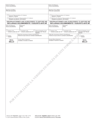 Form AOC-E-307 Affidavit of Notice to Creditors - North Carolina (English/Spanish), Page 2