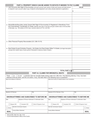 Form AOC-E-505 Inventory for Decedent&#039;s Estate - North Carolina, Page 2
