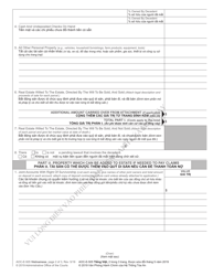 Form AOC-E-505 Inventory for Decedent&#039;s Estate - North Carolina (English/Vietnamese), Page 2