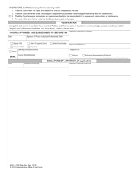 Form AOC-J-120 Petition - Obstruction of or Interference With Juvenile Assessment (Abuse/Neglect/Dependency) - North Carolina, Page 2