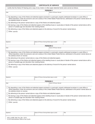 Form AOC-J-240B Notice of Hearing in Juvenile Proceeding (Undisciplined) - North Carolina, Page 2