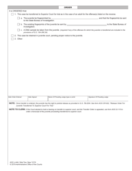 Form AOC-J-444 Juvenile Order - Transfer After Bill of Indictment - North Carolina, Page 2