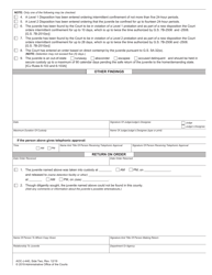Form AOC-J-440 Order for Secure Custody/Detention (Undisciplined/Delinquent) - North Carolina, Page 2
