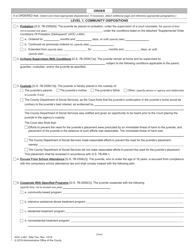 Form AOC-J-461 Juvenile Level 1 Disposition Order (Delinquent) - North Carolina, Page 2