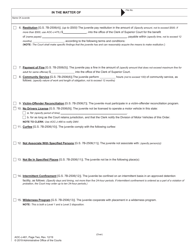 Form AOC-J-461 Juvenile Level 1 Disposition Order (Delinquent) - North Carolina, Page 3