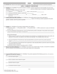 Form AOC-J-475 Juvenile Level 2 Disposition Order (Delinquent) - North Carolina, Page 2