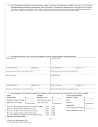 Form AOC-SP-200 Petition for Adjudication of Incompetence and Application for Appointment of Guardian or Limited Guardian - North Carolina, Page 2