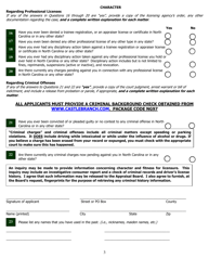 Application for Licensure or Certification From Another State - North Carolina, Page 8