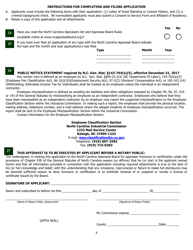 Application for Licensure or Certification From Another State - North Carolina, Page 9