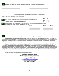 Application for Trainee Registration - North Carolina, Page 9