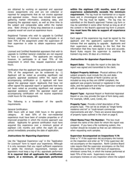 Application for Certified General Certification - North Carolina, Page 6