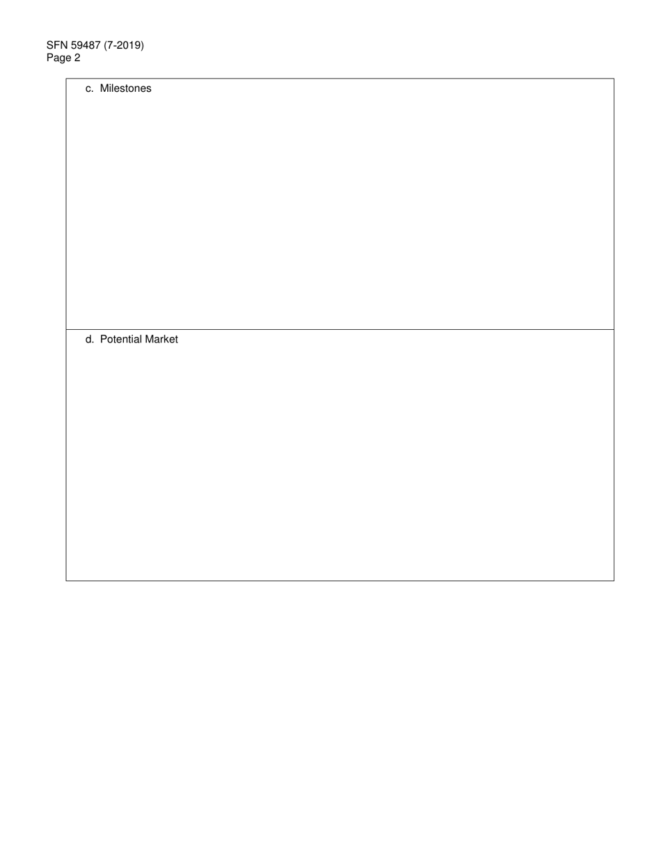 Form SFN59482 Basic and Applied Research Grant - Additional Attachment - North Dakota, Page 2