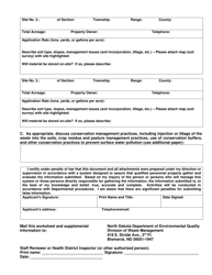 Land Application Worksheet - North Dakota, Page 2
