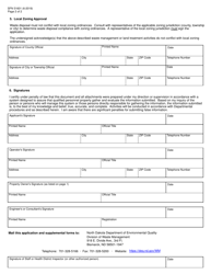 Form SFN51601 Land Treatment Variance Application - North Dakota, Page 2