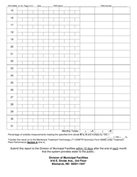 Form SFN59083 Combined Filter Effluent Turbidity Monitoring Data - North Dakota, Page 2