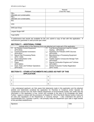 Form SFN8516 Permit Application for Air Contaminant Sources - North Dakota, Page 3
