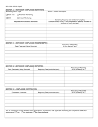 Form SFN61008 Compliance Schedule and Plan for Title V Permit to Operate - North Dakota, Page 2