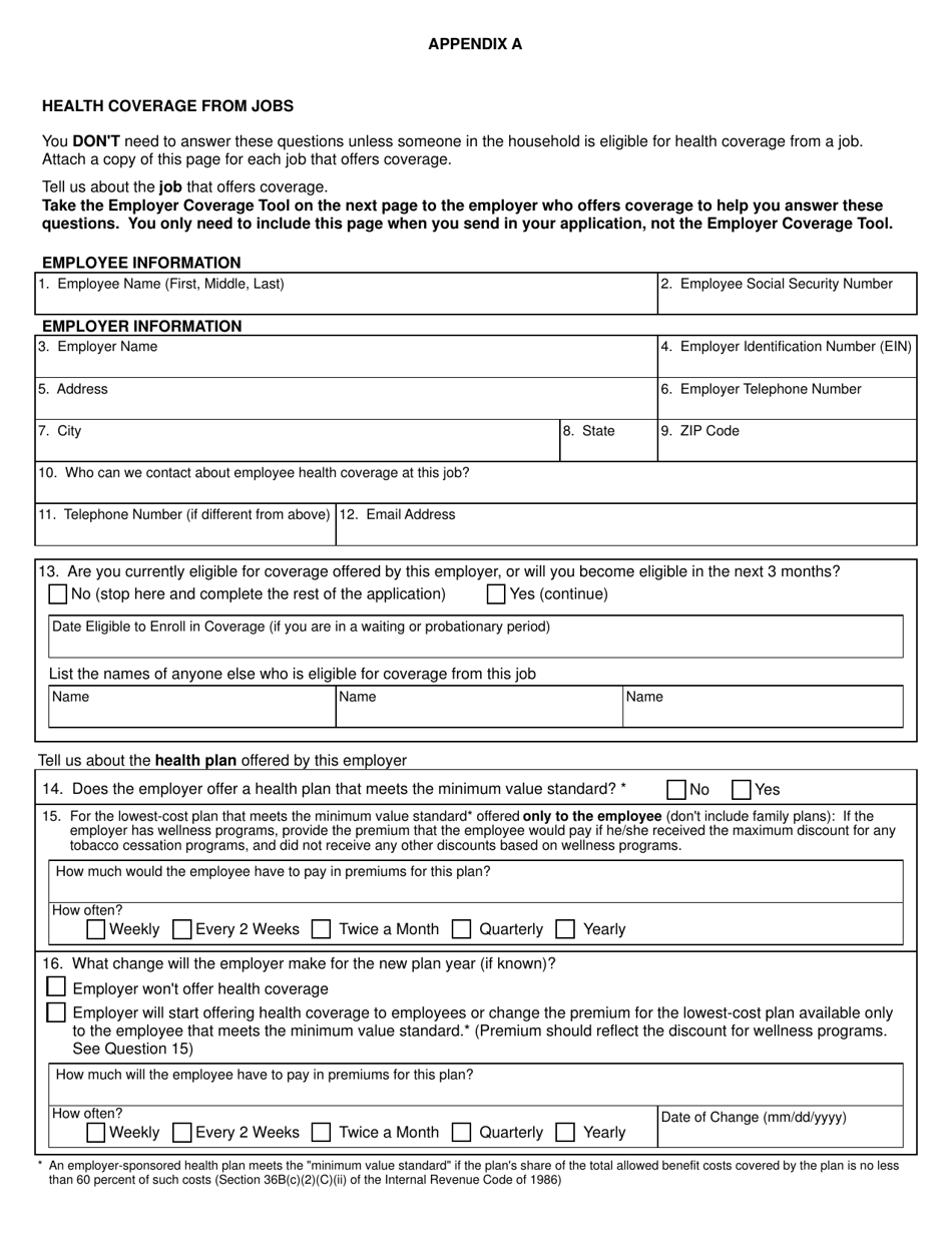 Form SFN1909 Application for Health Coverage and Help Paying Costs - North Dakota, Page 14