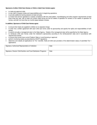 Form SFN9193 &quot;Child and Adult Care Food Program and Commodity Distribution Program Agreement&quot; - North Dakota, Page 3