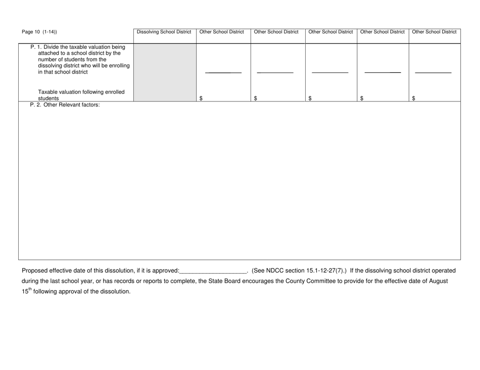 Form SFN50427 Findings of Fact for Dissolutions - North Dakota, Page 10